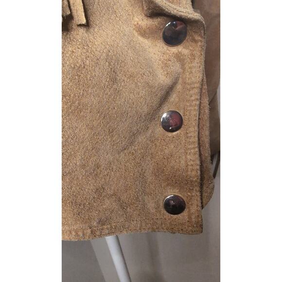 Vintage Learsi lg western leather fringe jacket - Picture 4 of 15